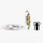 Alessi Parrot Corkscrew & Wine Bottle Stopper Gift Set