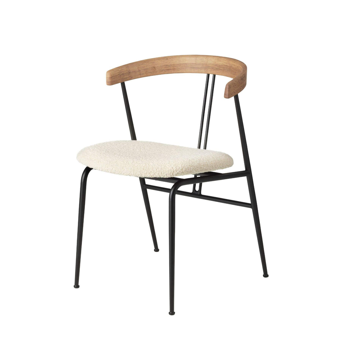GUBI Violin Dining Chair Upholstered Seat