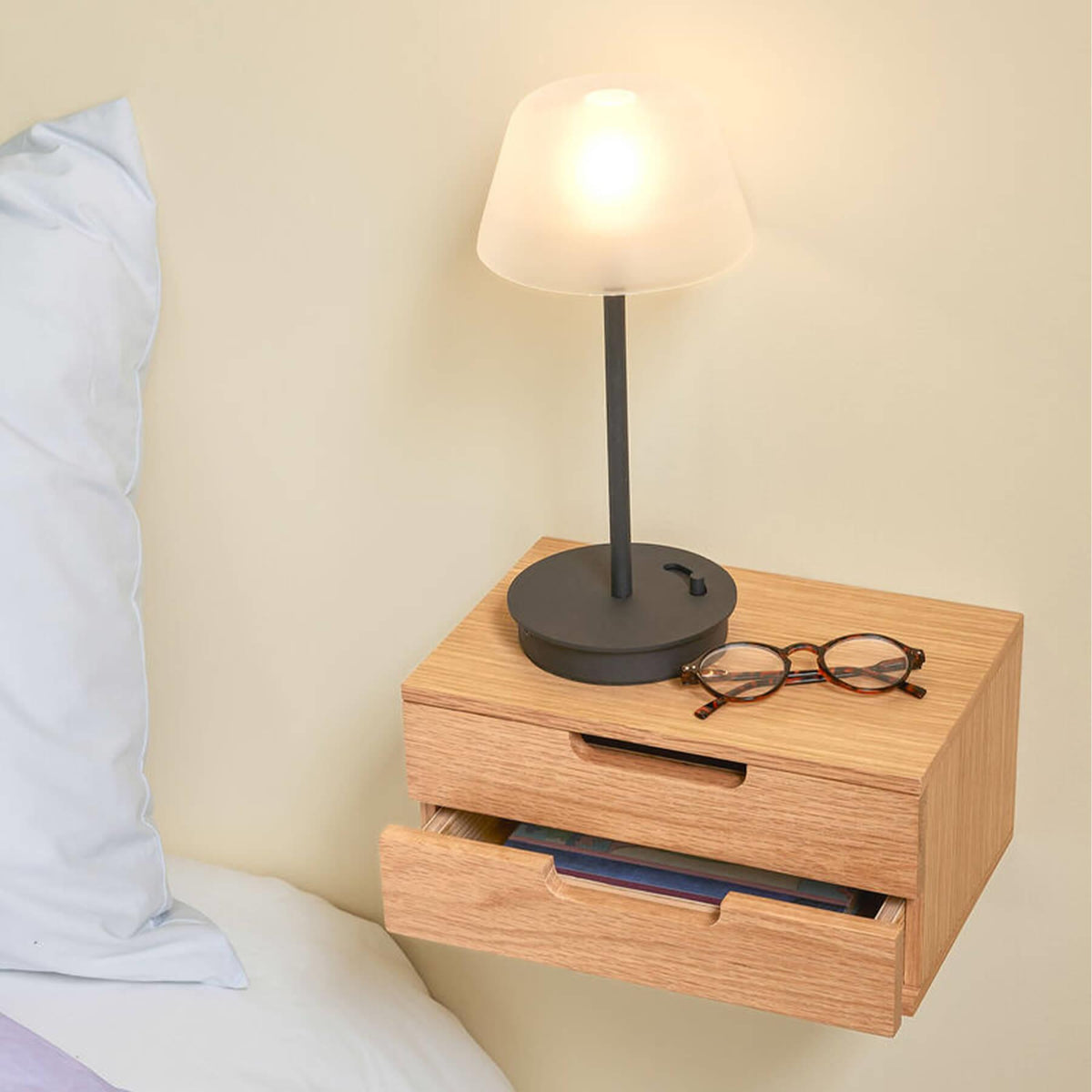 Hubsch Athand Wall Shelf/ Bedside Table