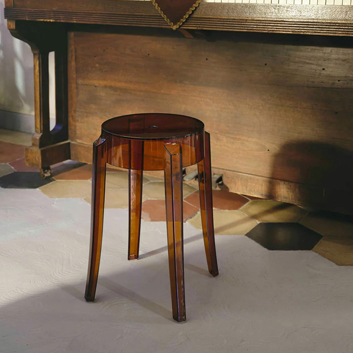 Kartell Charles Ghost Garden Stool