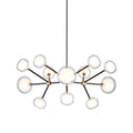 Outlet TOOY Nabila Chandelier - 552.12 - Brushed Brass with Clear Glass