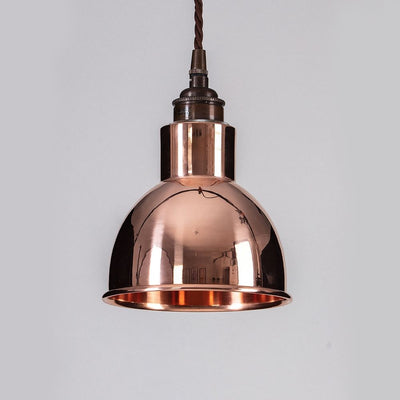 Old School Electric Churchill Pendant Light - Metal Shades