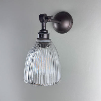 Old School Electric Elongated Prismatic Wall Light - Adjustable Arm