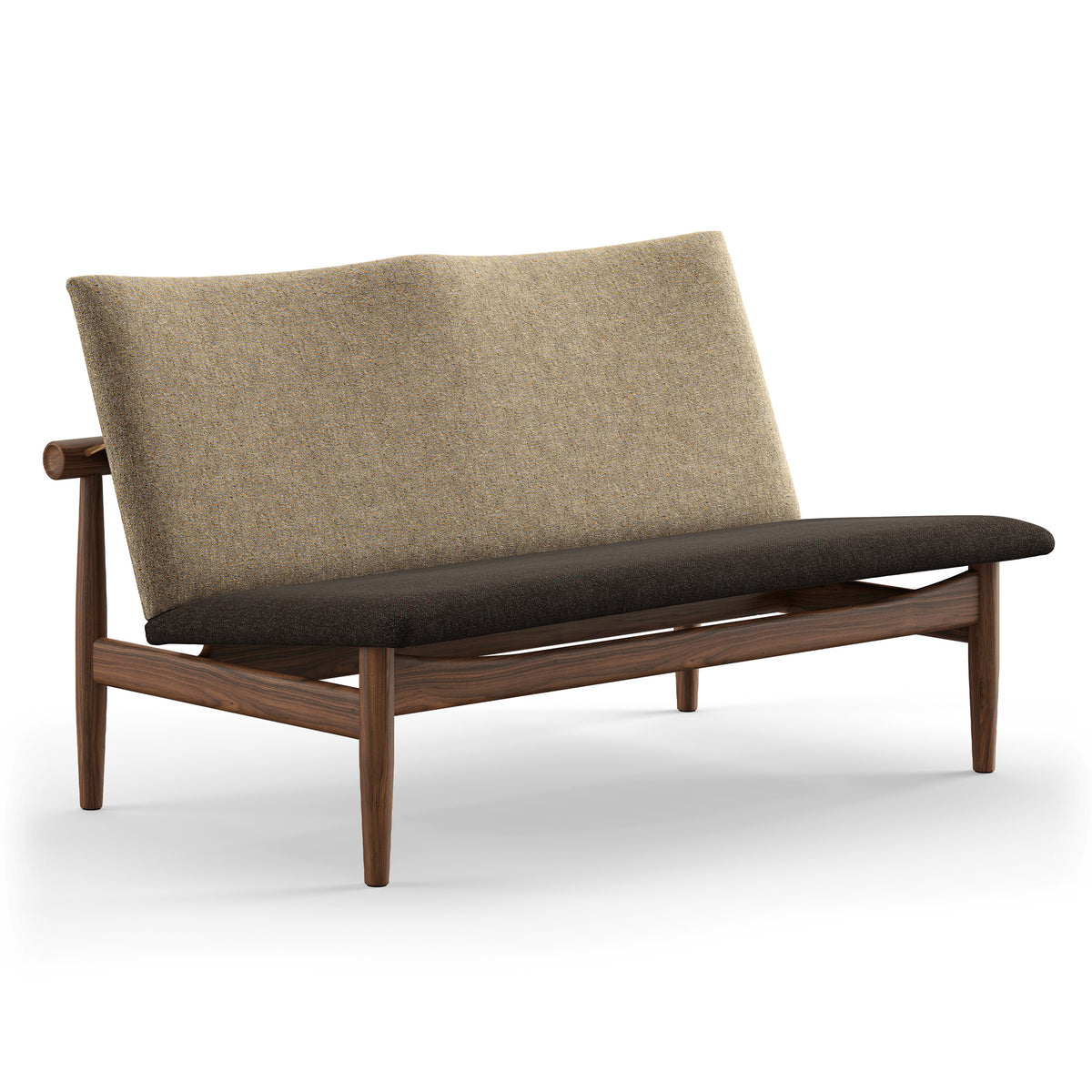 Finn Juhl The Japan 2 Seater Sofa in Walnut