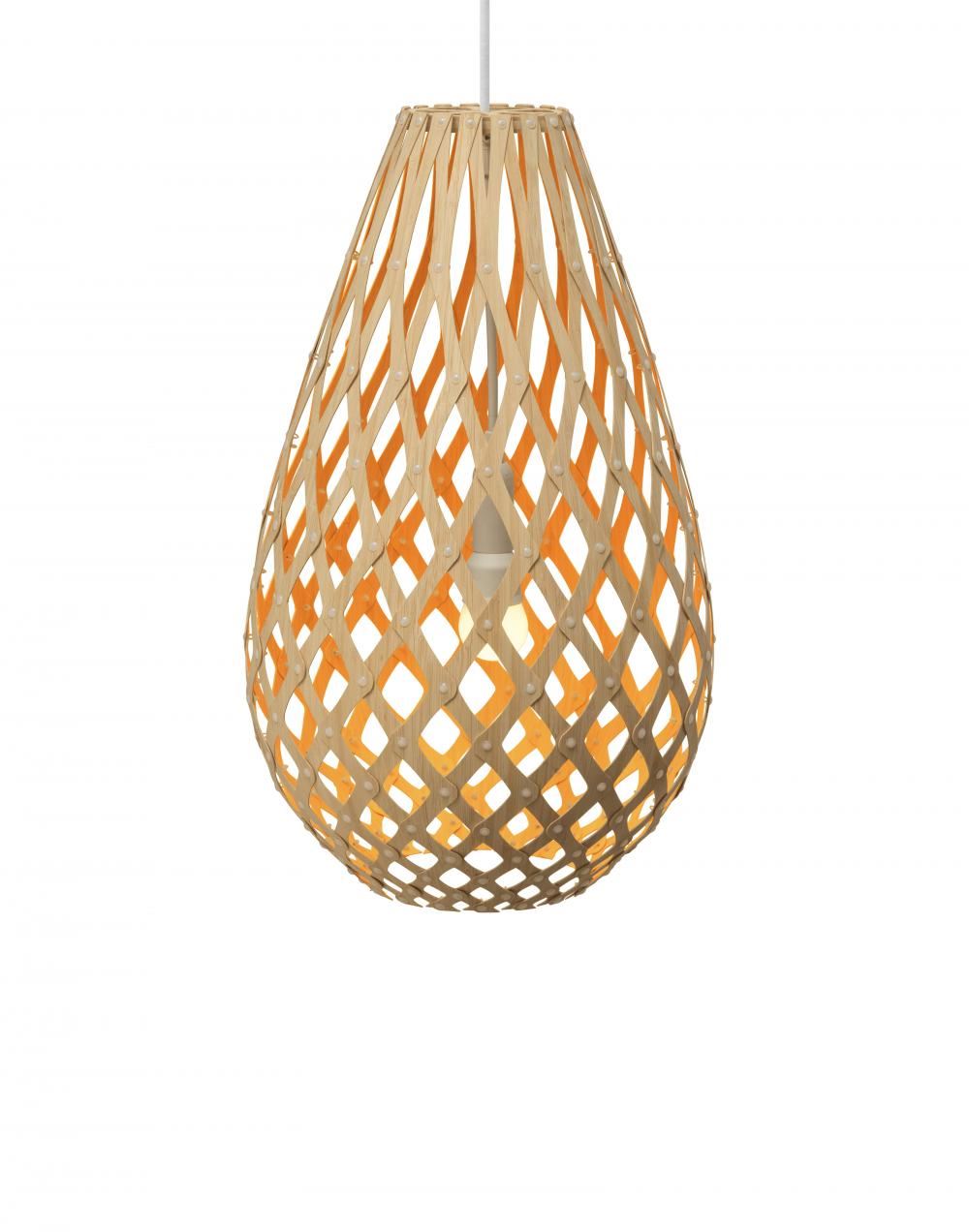 David Trubridge Koura Pendant Light Coloured - 1 Side