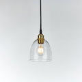 Old School Electric Bell Blown Glass Pendant : Bathroom Version
