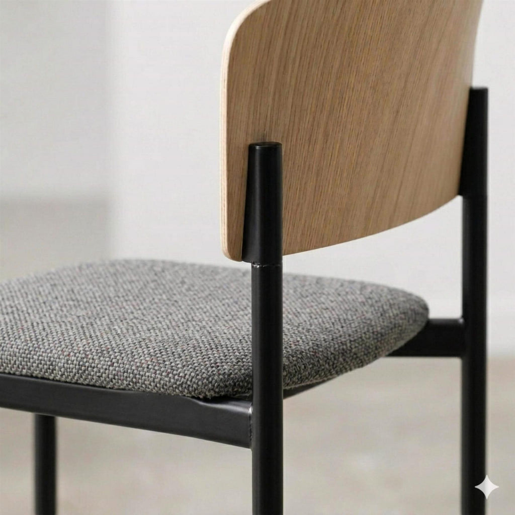 Fredericia Plan Dining Chair with Upholstered Seat