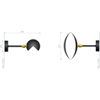 Serge Mouille Petite Applique Oeil Wall Lamp
