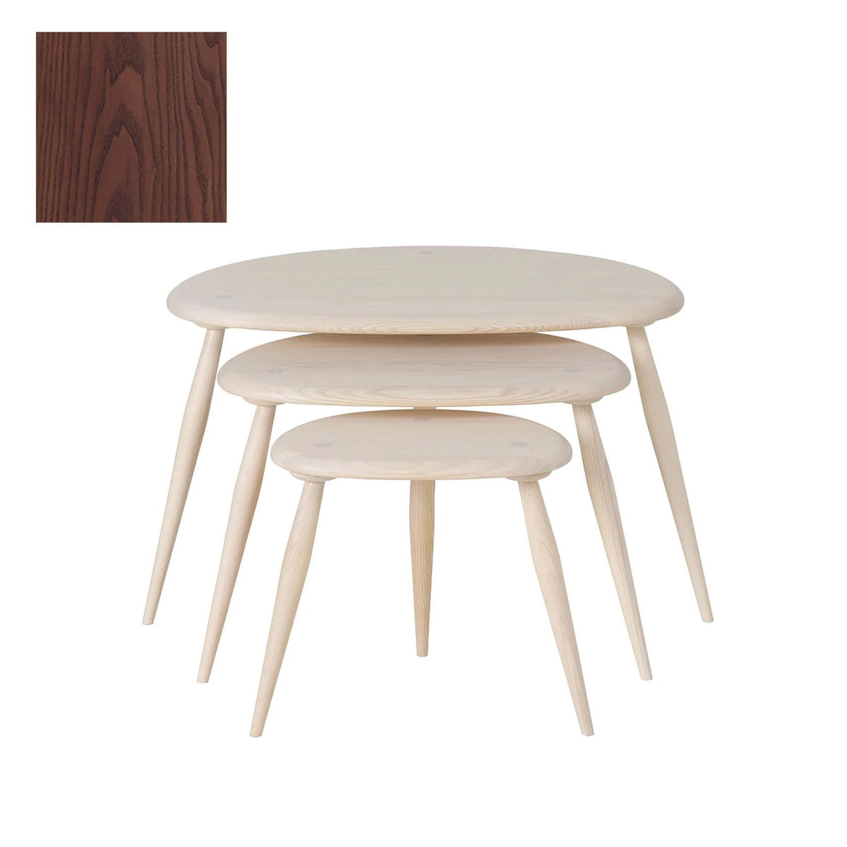 Ercol Pebble Nest of Tables