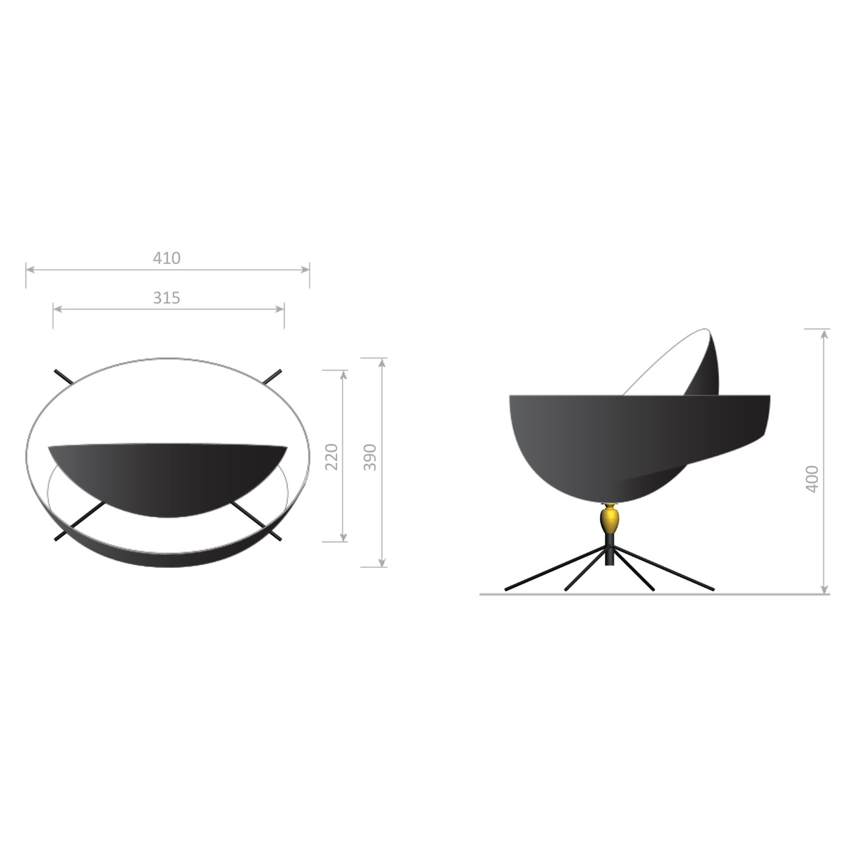 Serge Mouille Petite Applique Antony Wall Lamp