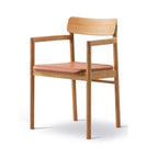 Fredericia Post Armchair with Upholstered Seat