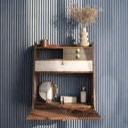 Harto Gaston Walnut Floating Wall Desk