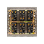 Soho Lighting Charterhouse Collection 6 Gang Toggle Light Switch 20A 2 Way