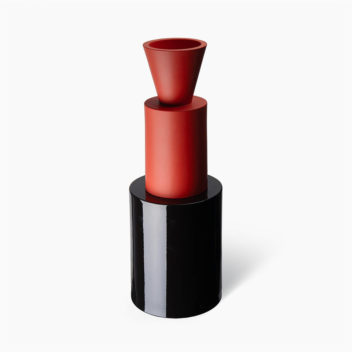 Bitossi Nathalie Du Pasquier - Nero, Rosso Lucido Sculpture