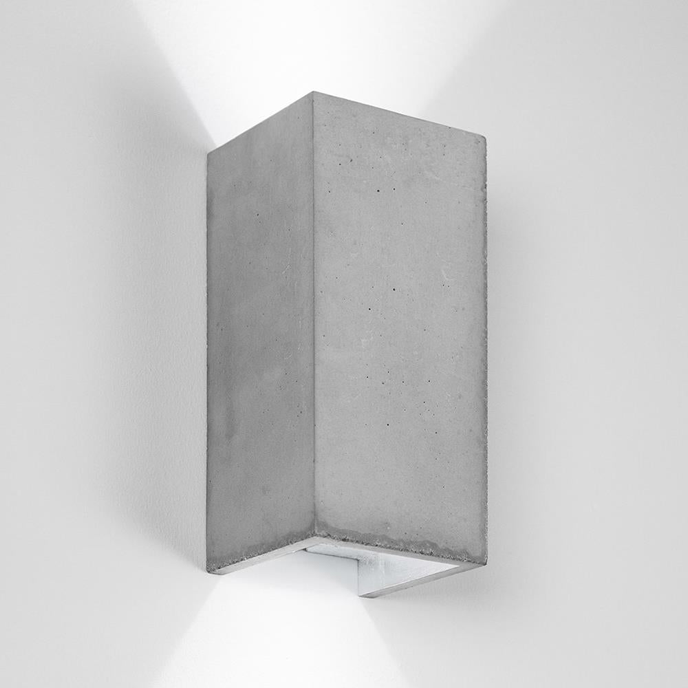 Concrete rectangular up/down wall light