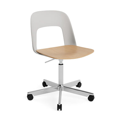 HAY Layout Chair 142 with 5 Star Swivel Wheel Base and Gas Lift