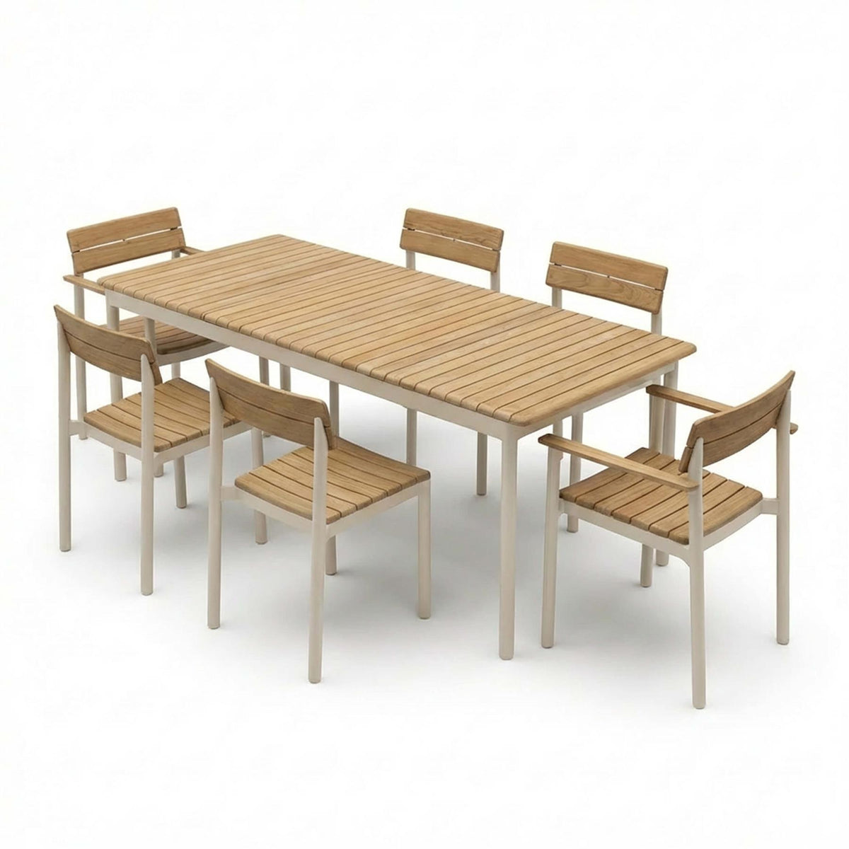 Fritz Hansen Pelagus Garden Dining Set - Large - Curated by Holloways of Ludlow
