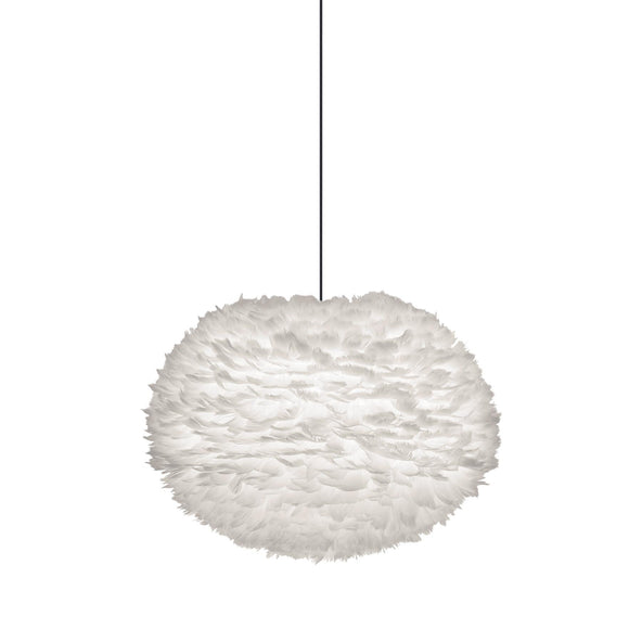 Outlet Umage Eos Pendant Light - Large, White, Black Cord Set