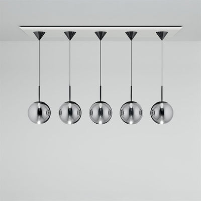 Tom Dixon Globe Silver Linear Mini Pendant System