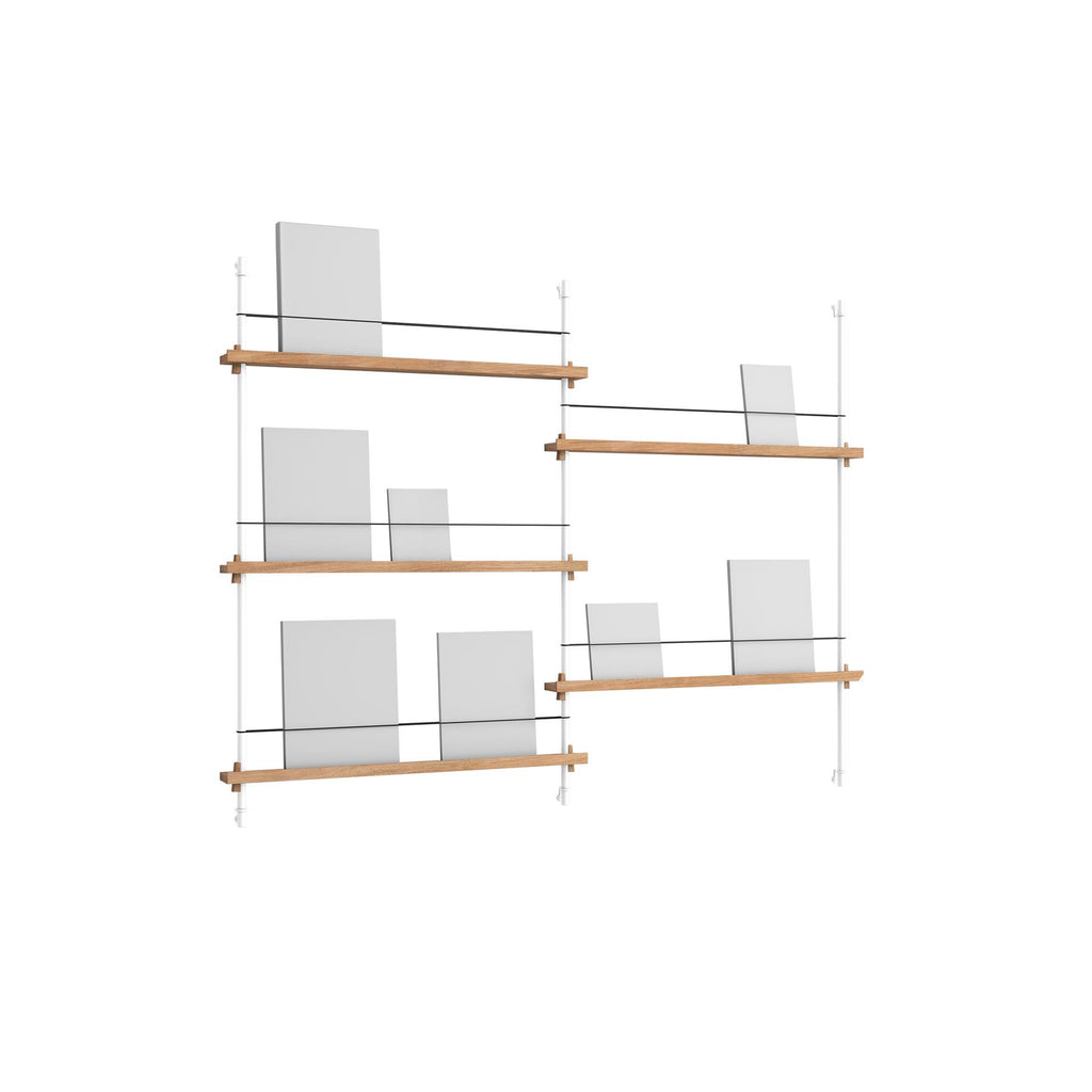 MOEBE Double Magazine Shelving Set