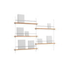 MOEBE Double Magazine Shelving Set