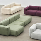 HAY Mags Soft 2+ Seater Sofa Low Armrest with Removable Cover Combination 3 Left