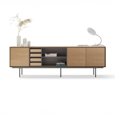 Treku Aura Sideboard - Tabacco Oak & Graphite