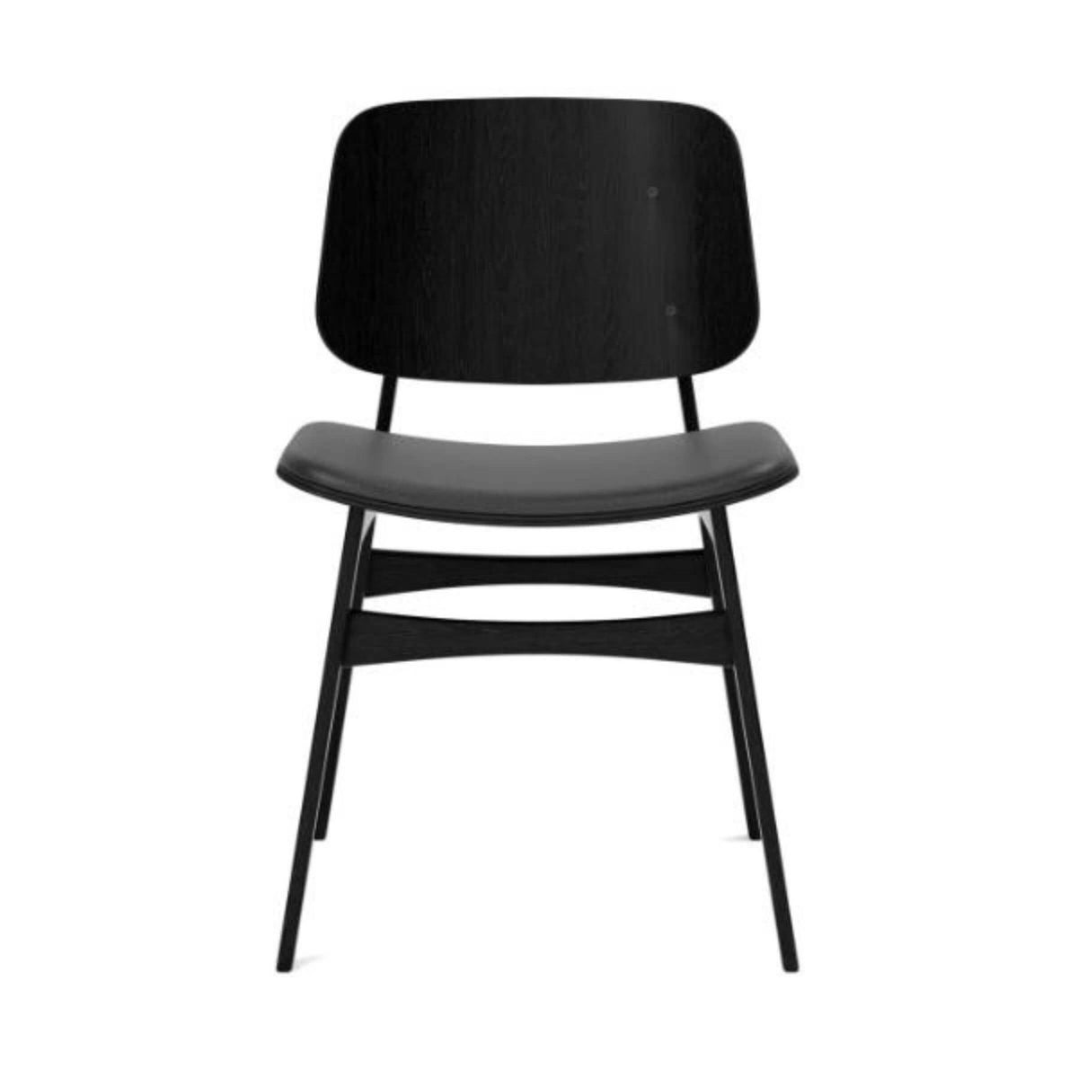 Fredericia Soborg Wood Base Chair with Upholstered Seat