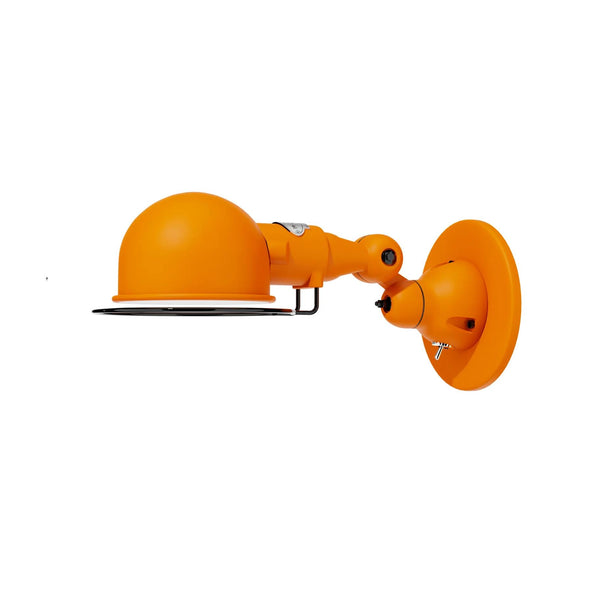 Outlet Jielde Signal Flush Wall Light - Orange, Matt, Integral Switch On Wall Base