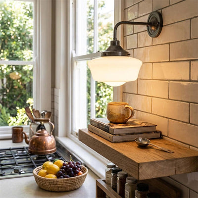 Mullan Lighting Schoolhouse Vintage Wall Light