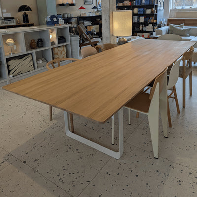 Ex-Display Muuto 70/70 Table - Extra large - Solid Oak, White **STORE COLLECTION ONLY**