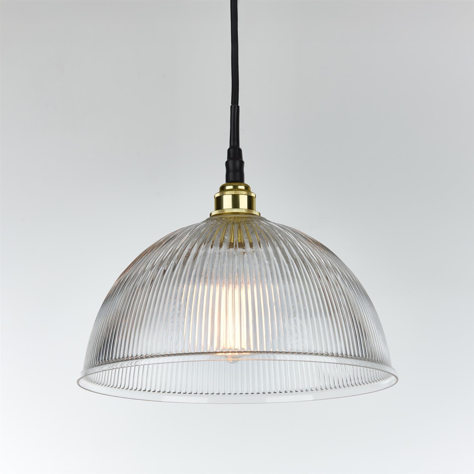 Old School Electric Prismatic Dome Pendant Light : Bathroom Version