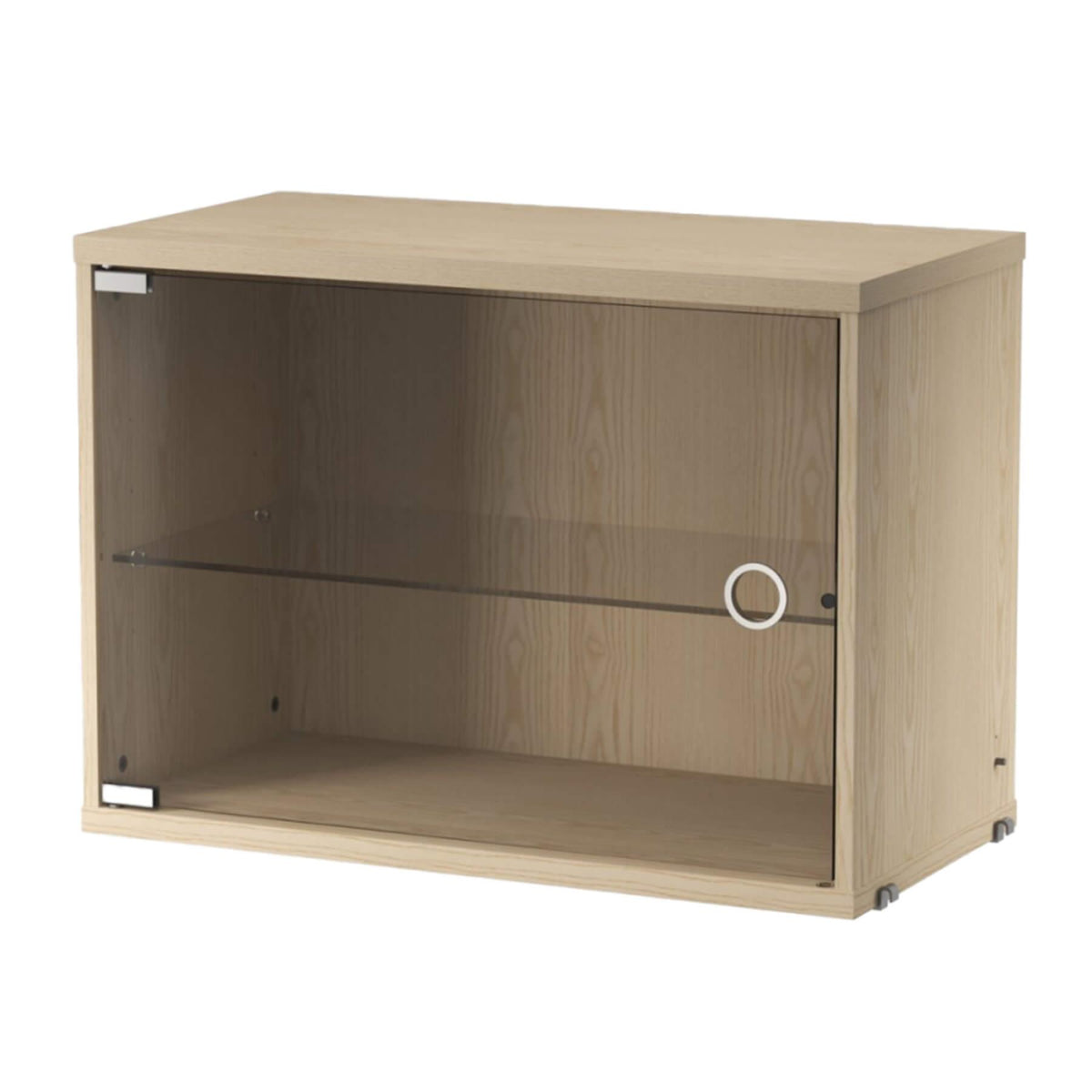 String Furniture Display Cabinet With Swing Glass Door