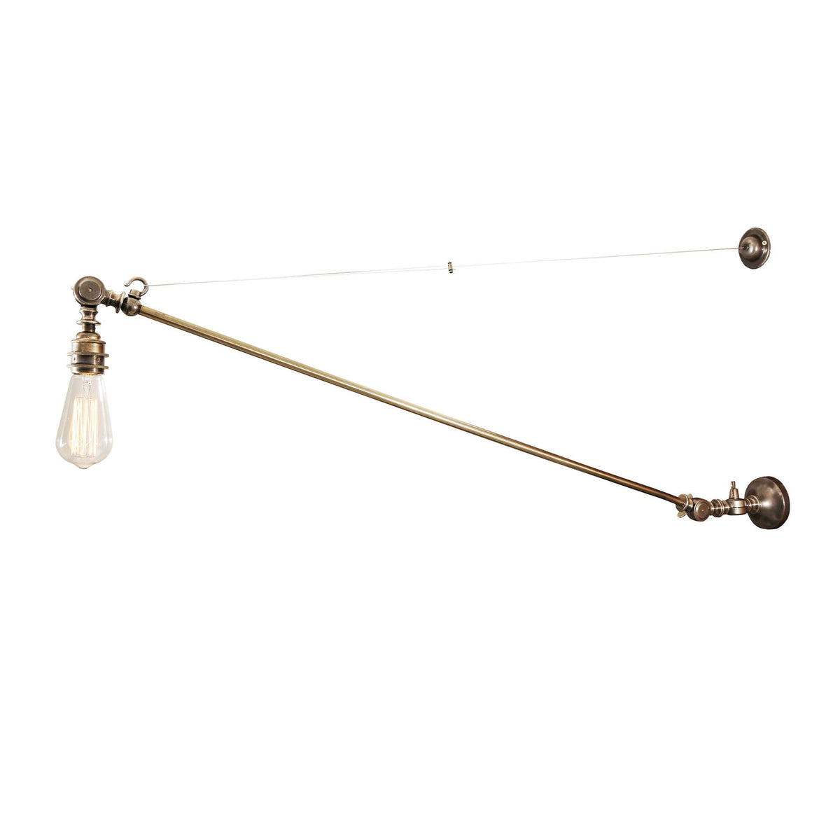 Mullan Lighting Manick Industrial Swing Arm Adjustable Wall Light