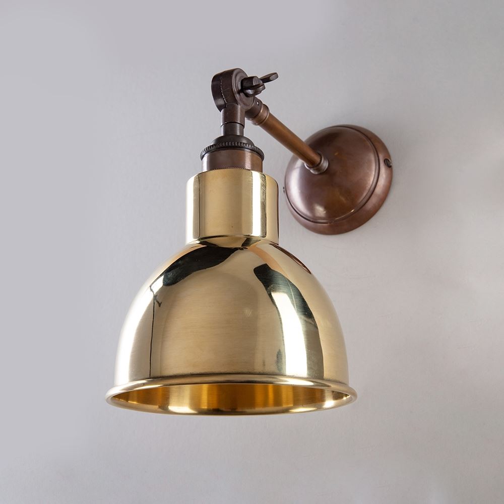 Outlet Old School Electric Churchill Wall Light : Adjustable Arm : Metal Shades
