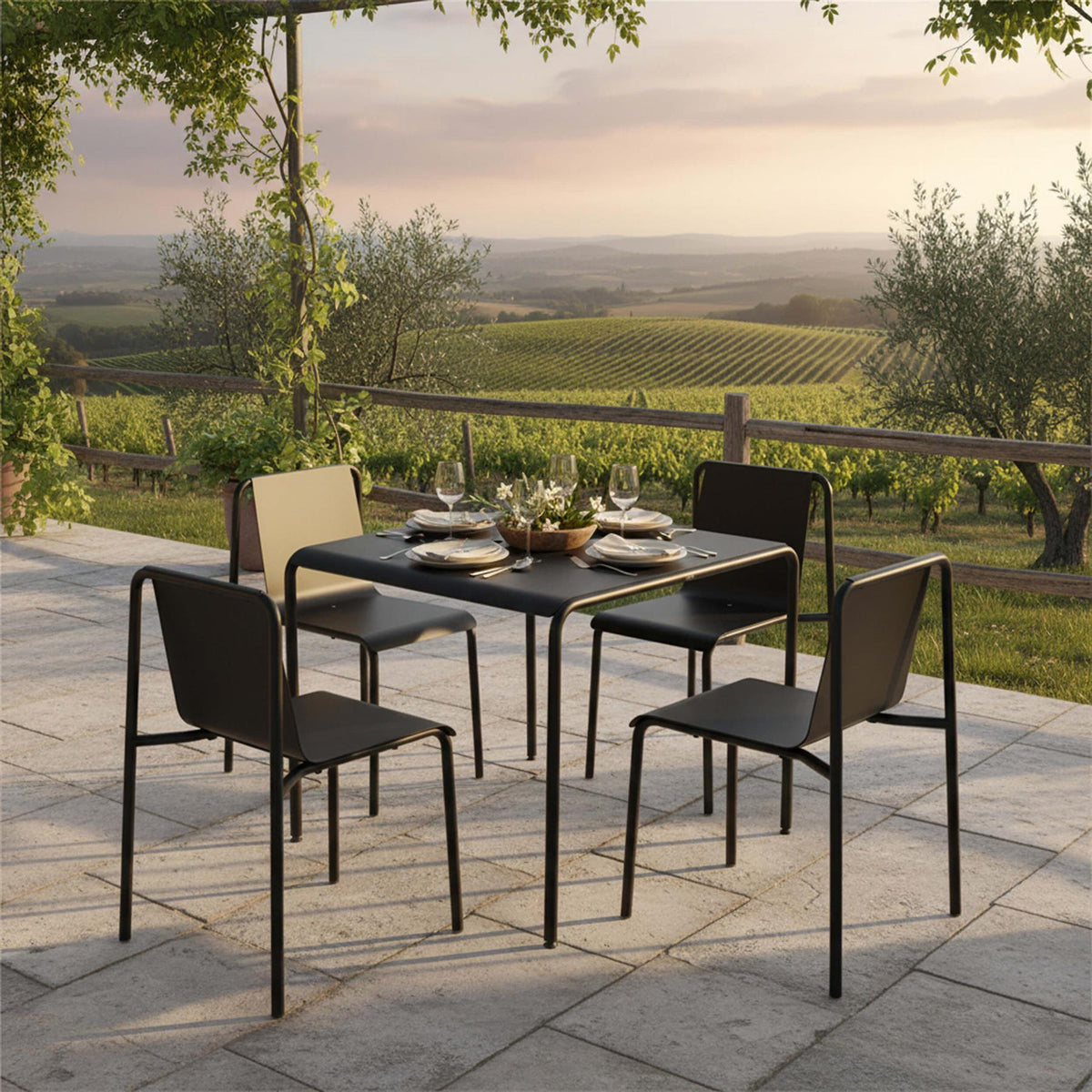 TIPTOE Panorama Outdoor Dining Set - Small - Curated by Holloways of Ludlow