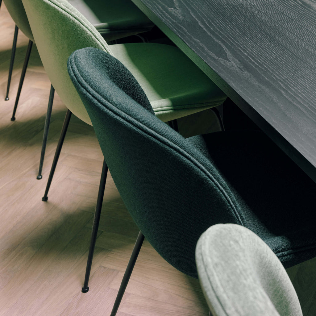 GUBI Beetle Fully Upholstered Dining Chair Bundle Set