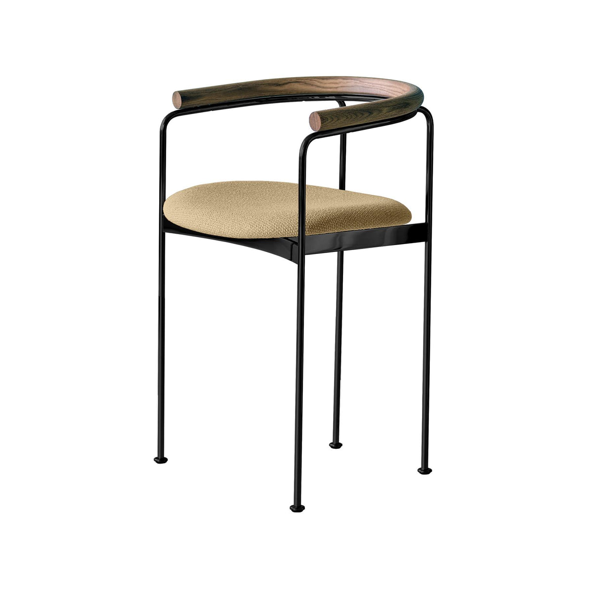 DK3 Baia Counter Stool with Wooden Back