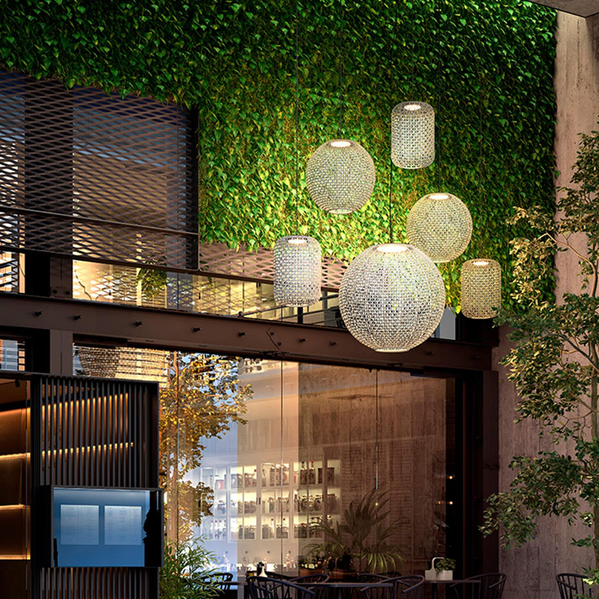 Bover Nans Sphere Outdoor Pendant Light