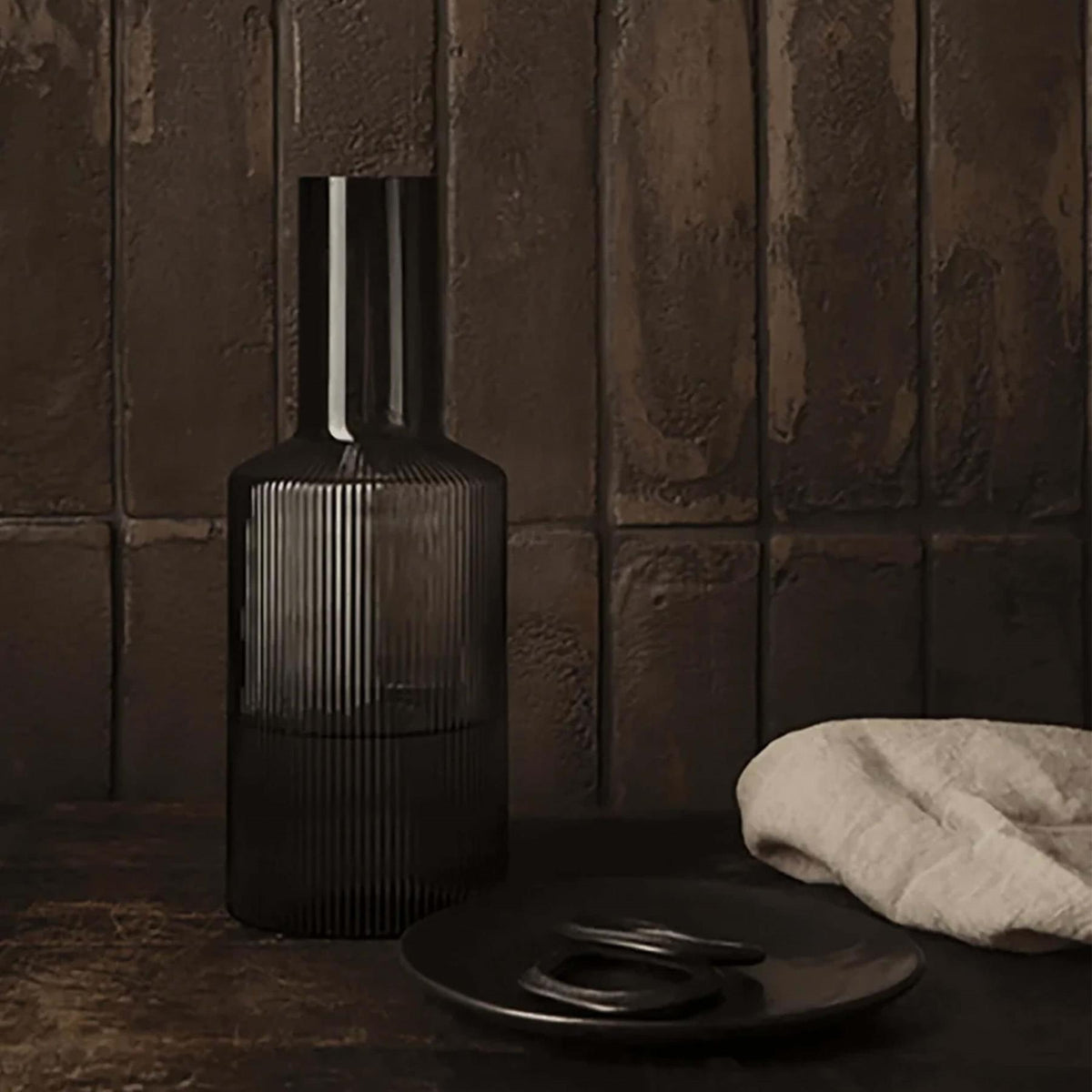 Ferm Living Ripple Glasses - Set of 4 & Carafe Gift Set