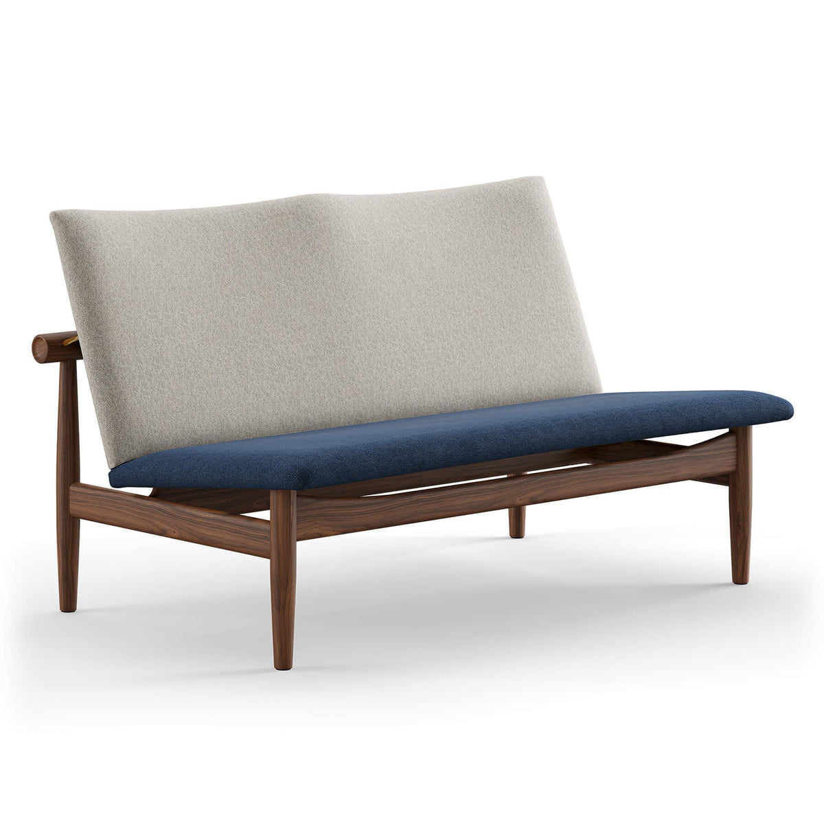 Finn Juhl The Japan 2 Seater Sofa in Walnut