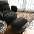 101 Copenhagen Toe Armchair Flat with Ottoman