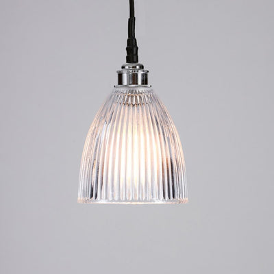 Old School Electric - Bathroom Version : Elongated Prismatic Pendant Light