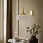 Mullan Lighting Anath Schoolhouse Swan Neck Wall Light