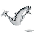Lefroy Brooks LB1185 Classic Basin Monobloc Mixer with Pop-Up Waste -Up Waste