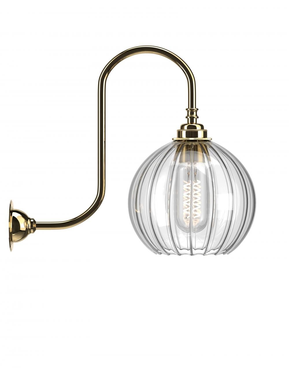 Fritz Fryer Hereford Swan Neck Bathroom Wall Light