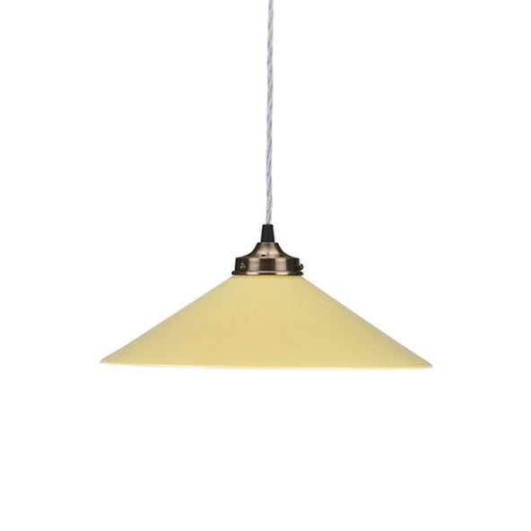 DIT : Outlet French Ceramic Pendant Light - Mustard