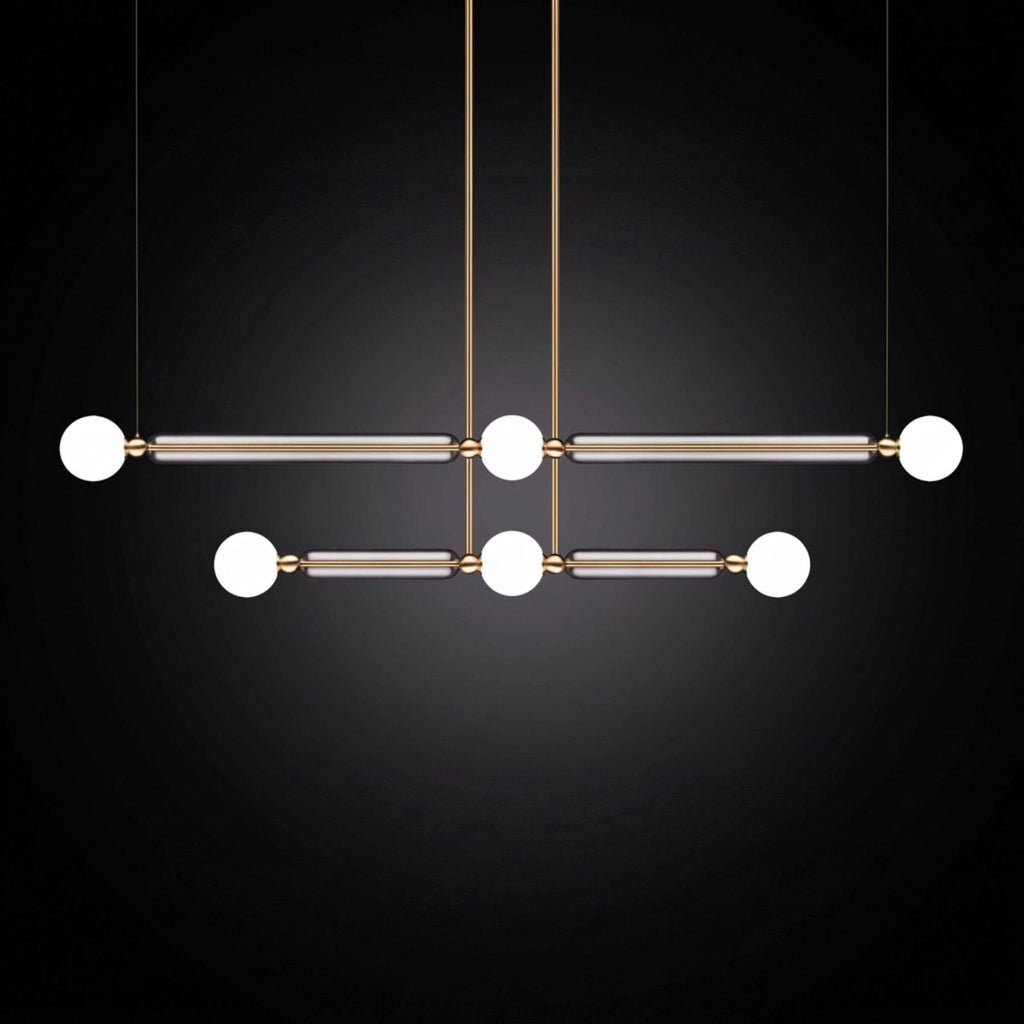 Marc Wood Case 2 Tier Linear Pendant Light