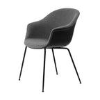 GUBI Bat Dining Chair with Front Upholstery and Conic Base