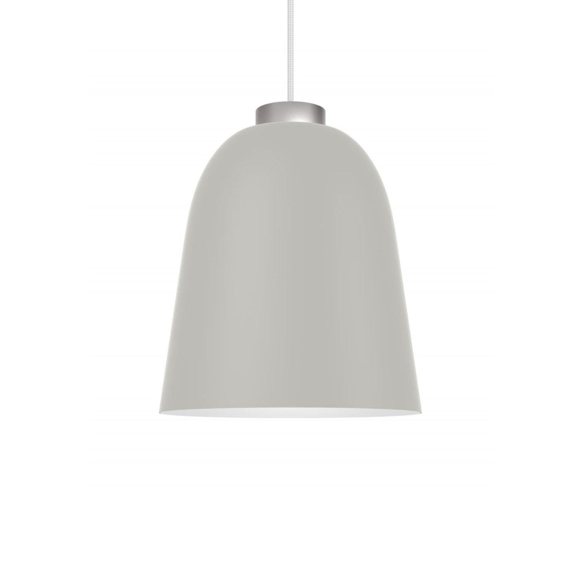 Outlet Shapes Summera Pendant Light - Medium Silver and White with Silver Flex